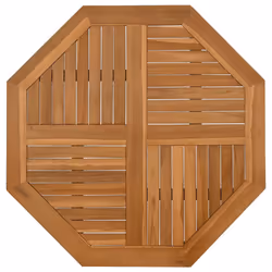 vidaXL Table Top Replacement Table Top Coffee Dining Table Top Solid Wood Teak - 90 x 90 x 2.5 cm
