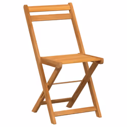 vidaXL Folding Bistro Chairs Garden Chair Outdoor Chair Solid Wood Acacia - 6 pcs