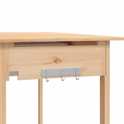 vidaXL Potting Table with Sink Potting Bench Plant Table Grey Solid Wood Fir - brown - Additional view 9