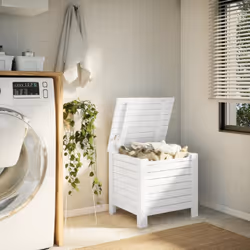 vidaXL Storage Box with Lid Blanket Box Storage Chest White Solid Wood Pine