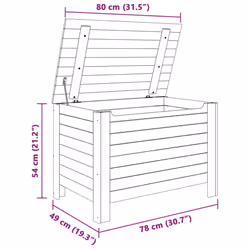 vidaXL Storage Box with Lid Blanket Box Storage Chest White Solid Wood Pine