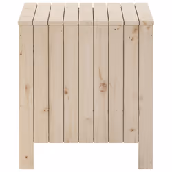 vidaXL Storage Box with Lid Blanket Box Storage Tool Chest Solid Wood Pine - vertical stripes, 60 x 49 x 54 cm - Additional view 4