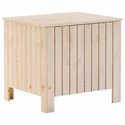 vidaXL Storage Box with Lid Blanket Box Storage Tool Chest Solid Wood Pine - vertical stripes, 60 x 49 x 54 cm - Additional view 5