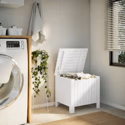 vidaXL Storage Box with Lid Blanket Box Storage Chest White Solid Wood Pine
