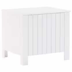 vidaXL Storage Box with Lid Blanket Box Storage Chest White Solid Wood Pine - Additional view 5