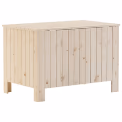 vidaXL Storage Box with Lid Blanket Box Storage Chest Toy Box Solid Wood Pine - Additional view 5
