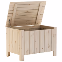 vidaXL Storage Box with Lid Blanket Box Storage Chest Toy Box Solid Wood Pine - Additional view 6