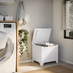vidaXL Storage Box with Lid Blanket Box Storage Chest White Solid Wood Pine
