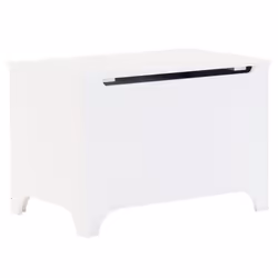 vidaXL Storage Box with Lid Blanket Box Storage Chest White Solid Wood Pine
