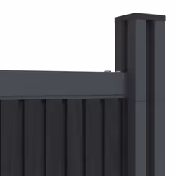vidaXL Fence Panel Outdoor Patio Fence Wall Board Garden Fence Post Grey WPC - Additional view 7