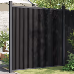 vidaXL Fence Panel Patio Outdoor Fence Board Garden Picket Fence Grey WPC