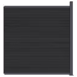vidaXL Fence Panel Patio Outdoor Fence Board Garden Picket Fence Grey WPC - Additional view 6