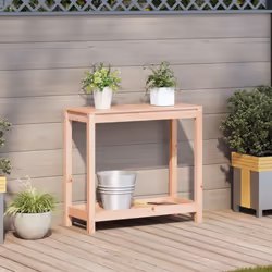vidaXL Potting Table with Shelf Potting Bench Plant Table Solid Wood Douglas
