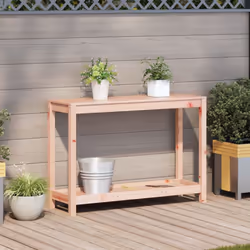 vidaXL Potting Table with Shelf Potting Bench Plant Table Solid Wood Douglas
