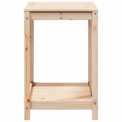 vidaXL Potting Table with Shelf Potting Bench Plant Table Solid Wood Pine - natural pine, 82.5 x 50 x 75 cm - Additional view 5