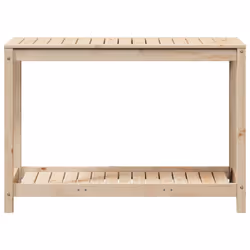 vidaXL Potting Table with Shelf Potting Bench Plant Table Solid Wood Pine - Additional view 4