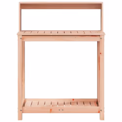 vidaXL Potting Table with Shelves Potting Bench Plant Table Solid Wood Douglas - Additional view 4