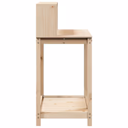 vidaXL Potting Table with Shelves Potting Bench Plant Table Solid Wood Pine - Additional view 5