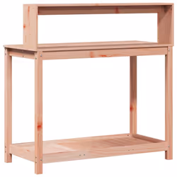 vidaXL Potting Table with Shelves Potting Bench Plant Table Solid Wood Douglas - Additional view 6