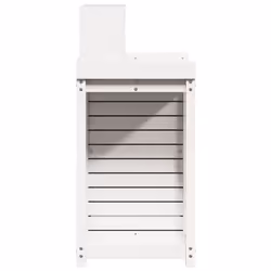 vidaXL Potting Table with Shelves Garden Potting Bench White Solid Wood Pine - Additional view 5