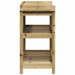 vidaXL Potting Table with Shelves Garden Potting Bench Impregnated Wood Pine - Additional view 5
