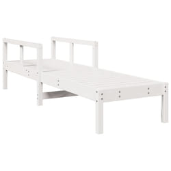 VidaXL 832539 outdoor chair Terrace Padded seat Pinewood White
