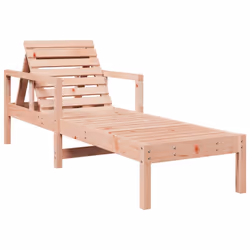 vidaXL Sun Lounger Sun Bed Day Bed Patio Outdoor Lounge Chair Solid Wood Pine - natural douglas - Additional view 6