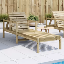 VidaXL 832542 outdoor chair Terrace Padded seat Pinewood