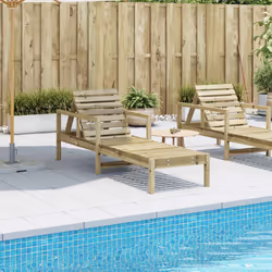 VidaXL 832542 outdoor chair Terrace Padded seat Pinewood