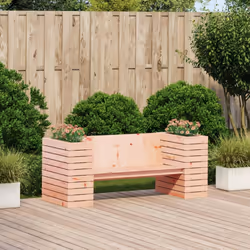 vidaXL Planter Bench Outdoor Bench 2-seater Garden Bench Solid Wood Douglas