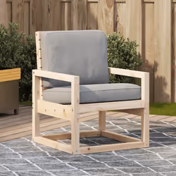 VidaXL 832547 outdoor chair Terrace Padded seat Pinewood