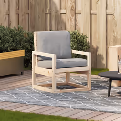 VidaXL 832547 outdoor chair Terrace Padded seat Pinewood