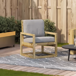 VidaXL 832551 outdoor chair Terrace Padded seat Pinewood