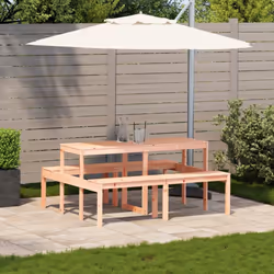 vidaXL Picnic Table Outdoor Dining Table Patio Garden Table Solid Wood Douglas - Additional view 2