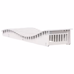 vidaXL Sun Loungers Sun Bed Day Bed Lounge Chair 2 pcs White Solid Wood Pine - Additional view 6