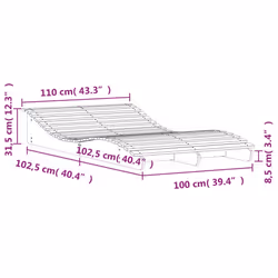 VidaXL 832591 outdoor chair Lounge Padded seat Wood - Additional view 8