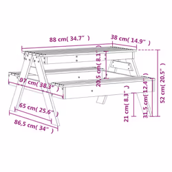VidaXL 832597 outdoor table - Additional view 8