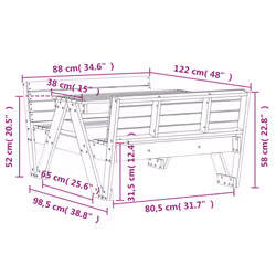 VidaXL 832602 outdoor table - Additional view 8