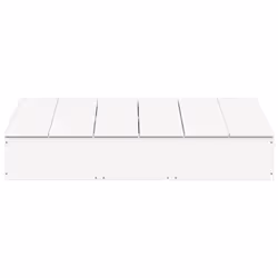 vidaXL Sandpit with Cover Children's Sandbox Sand Pit White Solid Wood Pine - Additional view 4