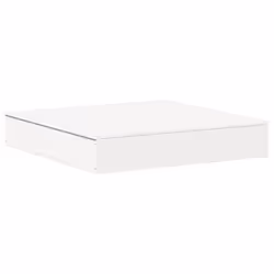 vidaXL Sandpit with Cover Children's Sandbox Sand Pit White Solid Wood Pine - Additional view 5