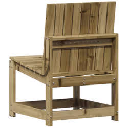 vidaXL Garden Chair Dining Chair Outdoor Seat Chair Impregnated Wood Pine - Additional view 5