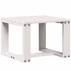 vidaXL Garden Lounge Set 3 Piece Outdoor Table and Chair White Solid Wood Pine - Additional view 6
