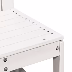 vidaXL Garden Lounge Set 3 Piece Outdoor Table and Chair White Solid Wood Pine - Additional view 7