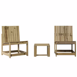 VidaXL 832624, Terrace, Pinewood, 505 mm, 550 mm, 770 mm, 39 cm