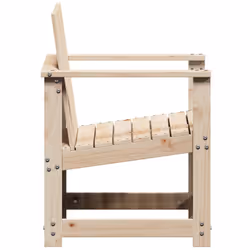 vidaXL Garden Chair Patio Dining Chair Outdoor Seat Chair Solid Wood Pine - Additional view 4