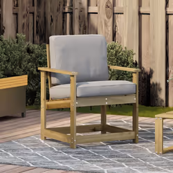 vidaXL Garden Chair Dining Chair Outdoor Seat Chair Impregnated Wood Pine