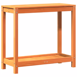 vidaXL Potting Table with Shelf Garden Potting Bench Wax Brown Solid Wood Pine - Additional view 6