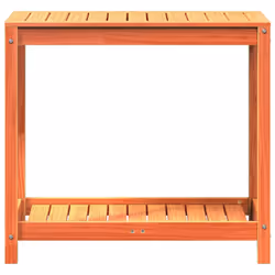 vidaXL Potting Table with Shelf Potting Bench Plant Table Solid Wood Pine - wax brown, 82.5 x 50 x 75 cm - Additional view 4
