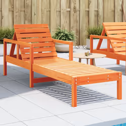 VidaXL 844642 outdoor chair Lounge Padded seat Pinewood Brown
