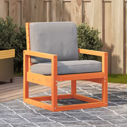 VidaXL 844645 outdoor chair Terrace Padded seat Pinewood Brown